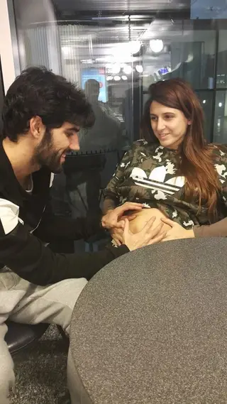 Luís Neto e a mulher, Andreia, já gravida