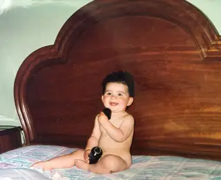 Luís Neto ainda bebé