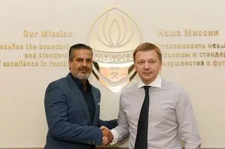 José Boto com Sergey Palkin, CEO do Shakhtar Donetsk