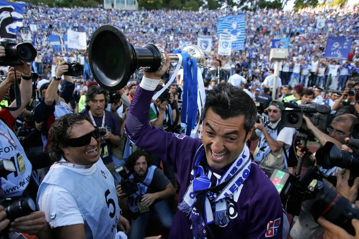 Baía a festejar a conquista da Taça de Portugal