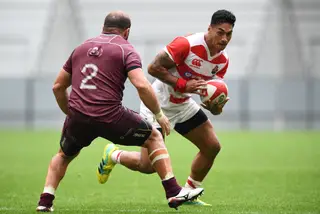 Timothy Lafaele, jogador da seleção do Japão, nascido em Samoa
