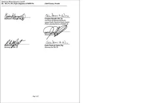 Acordo assinado. Kathryn Mayorga e a sua advogada assinaram o acordo extrajudicial de janeiro de 2010, enquanto do lado de Cristiano Ronaldo as assinaturas couberam a dois advogados, incluindo Carlos Osório de Castro