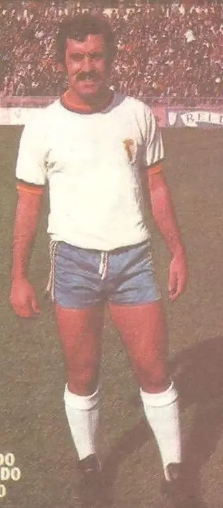 Nelo Vingada enquanto jogador do Atlético, em 1976/77