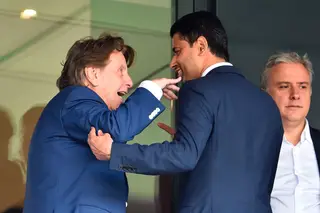 Zahavi com Nasser Al-Khelaïfi