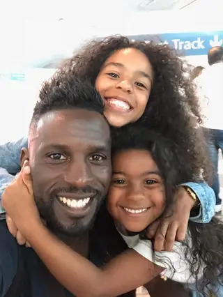 Varela com as filhas, Melissa e Serena