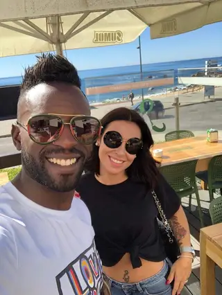 Varela e a mulher, Andreia.