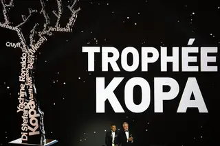 Mbappé, do PSG, venceu o troféu Kopa