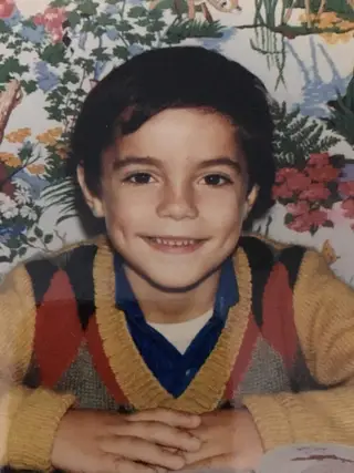 Mário Silva na escola primária
