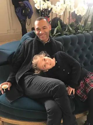 José Morais com a filha