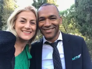 José Morais com a mulher