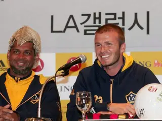 Abel Xavier e David Beckham, jogdores dos LA Galaxy