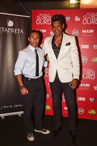 Abel Xavier e o filho mais velho, David
