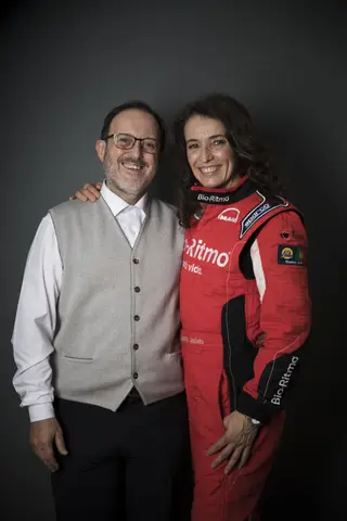 Elisabete Jacinto com o marido Jorge Gil