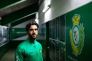 Sílvio no dia da entrevista no estádio do V. Setúbal