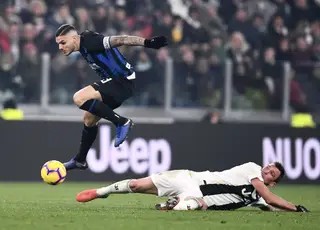 Icardi num jogo frente à Juventus. A equipa de Cristiano Ronaldo já fez saber que está interessada no avançado argentino