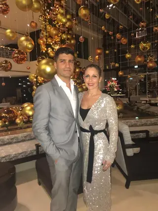 Pedro Emanuel com a mulher