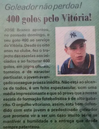 Zequinha ainda hoje detém o recorde golos das camadas jovens do V. Setúbal