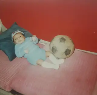 Desde o berço que Bruno Simão teve sempre uma bola de futebol por perto
