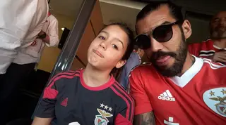 Bruno com a filha
