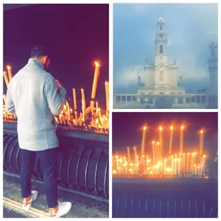 Bruno Simão é devoto de Nª Srª de Fátima e gosta de visitar o Santuário