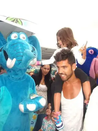 Bruno com a filha, Carolina