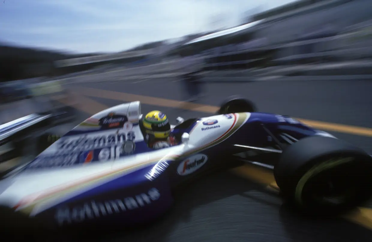 Já na Williams, no GP Pacífico de 1994, em Aida, Japão