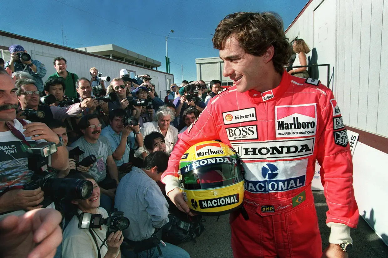 Antes do GP EUA, em Phoenix, em 1991