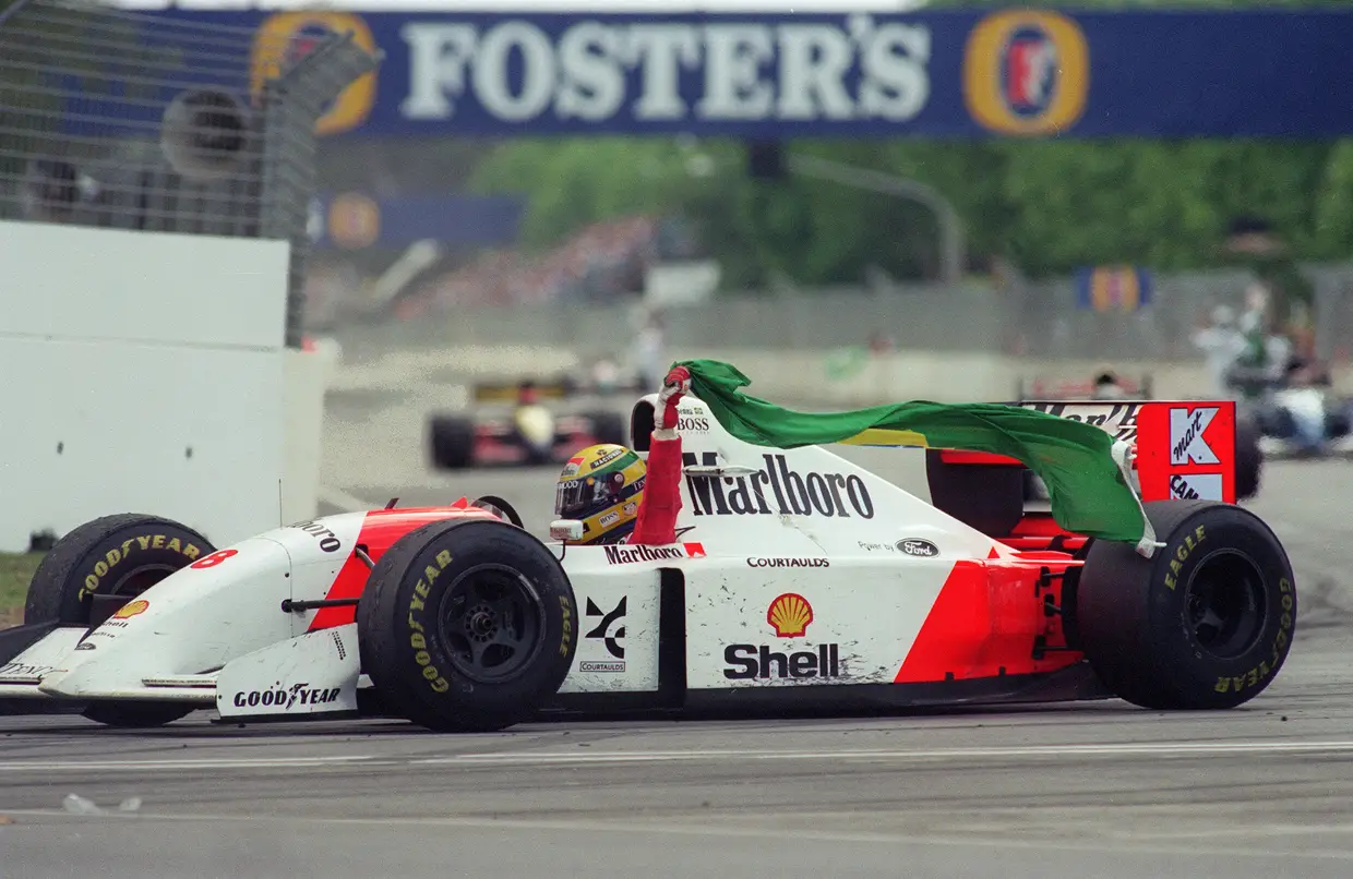 Senna despediu-se da McLaren no final da temporada de 1993 com uma vitória no GP Austrália
