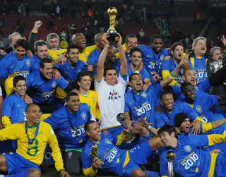 Lúcio marcou o golo que deu a Taça das Conferações ao Brasil, em 2009