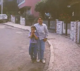 Carlos Martins com o irmão mais novo, João