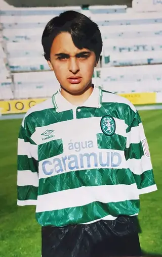 Carlos Martins quando chegou ao Sporting com 11 anos
