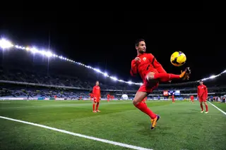 Helder (em 1º plano) começou por jogar no Almeria, de Espanha, quando saiu de Portugal