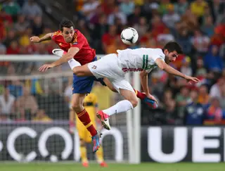 Nélson jogou pela seleção na meia final do Euro 2012, contra a Espanha