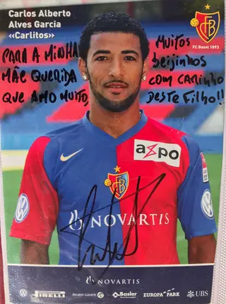 Depois da passagem pelo FC Sion, Carlitos vai para Basileia