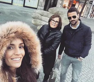 Orlando Sá com a mãe ao lado e a mulher