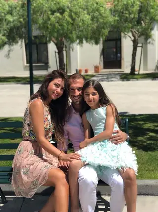 David Caiado com a atual companheira e a filha Maria Beatriz