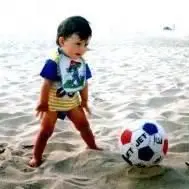 André Castro, na praia