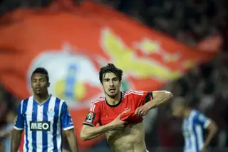André Gomes no Benfica, em 2013/14