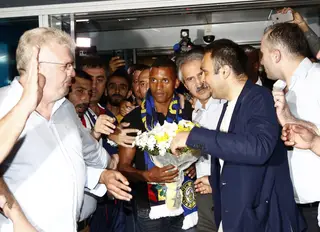 Nani na chegada à Turquia