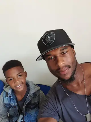 Luís Leal com o filho mais velho, Sandro