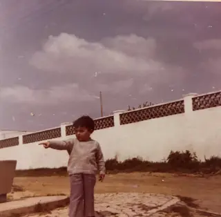 Rui Almeida com dois anos