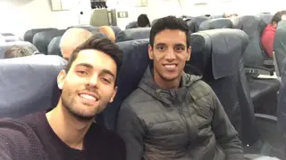 Diogo com o amigo Filipe Nascimento