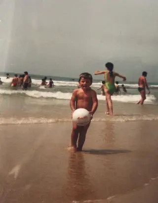 Daniel Carriço em criança andava sempre com uma bola