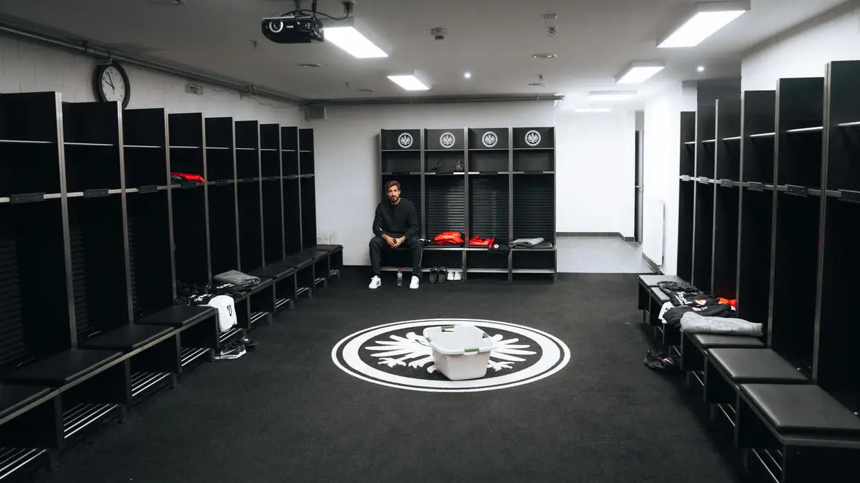 O regresso aos treinos da equipa de futebol do Eintracht Frankfurt