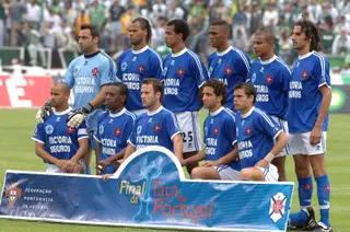 A equipa do Belenenses que começou a final da Taça de Portugal de 2007, frente ao Sporting
