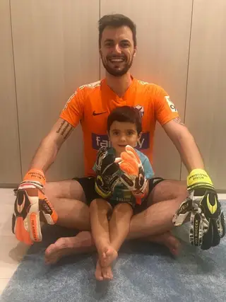 Mário com o filho Vicente