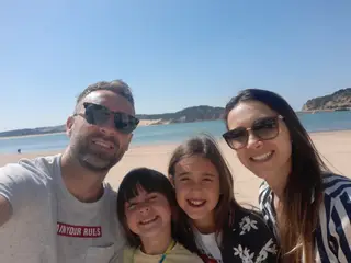 Com a família