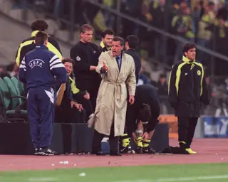 Ottmar Hitzfeld, treinador do Borussia Dortmund em 1996/97