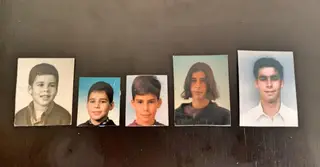 Tiago em várias fases de criança a adolescente