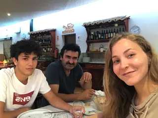 Pacheco com os filhos